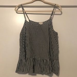 Gingham Peplum top